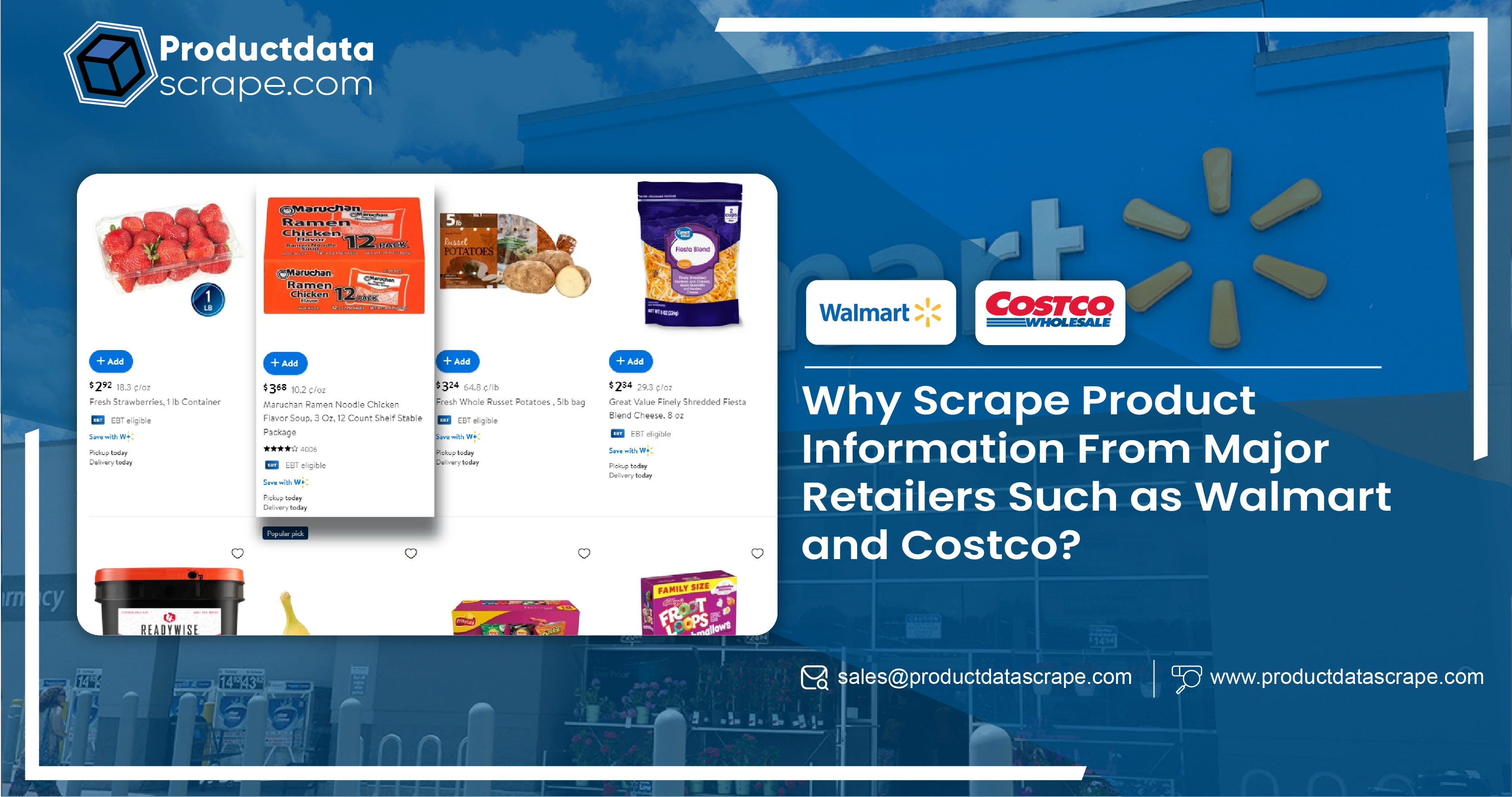 Why Scrape Product Information From Major Retailers Such as Walmart and Costco